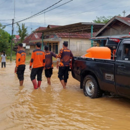 Banjir Kabupaten Hulu Sungai Tengah Berdampak pada Tiga Kecamatan