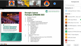 BNPB Bersama Partisipan Delagasi RI Gelar Rapat Evaluasi Penyelenggaraan APMCDRR 2022