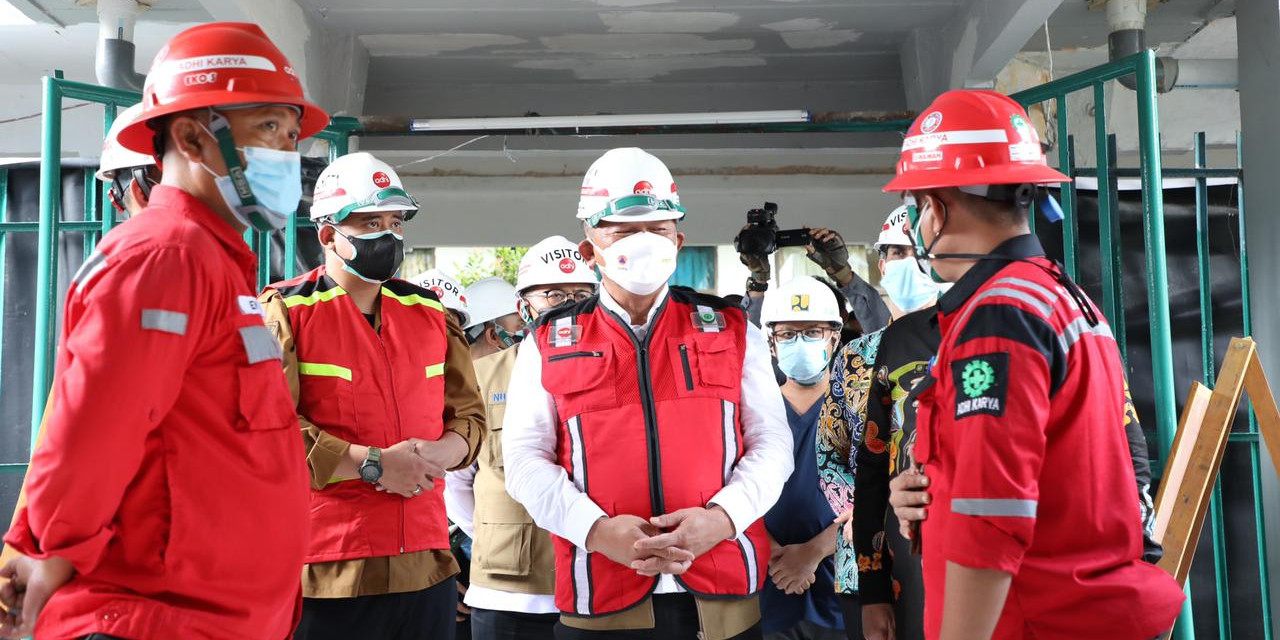 Ka Satgas Nasional Tinjau Pembangunan Ruang ICU Covid-19 RSUD Dr. Pirngadi