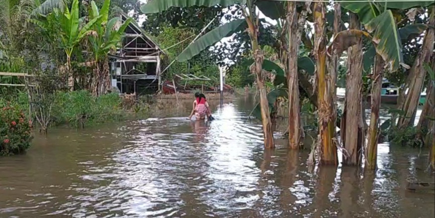 Sungai Pawan Meluap, 13 Desa Terendam Banjir di Kabupaten Ketapang