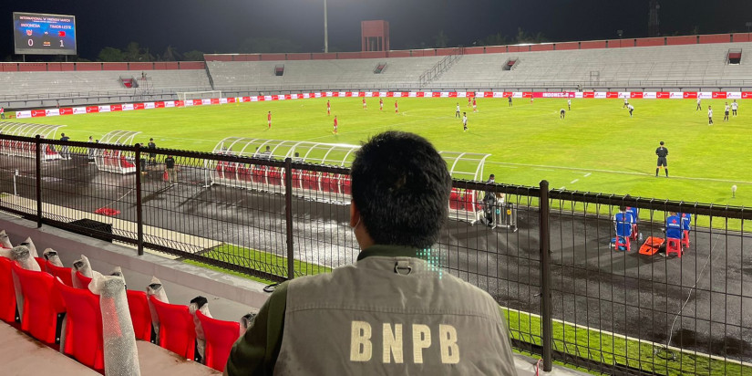 BNPB dan Satgas Covid-19 Nasional Pantau Pelaksanaan Protokol Kesehatan pada Pertandingan Sepak bola Internasional di Bali