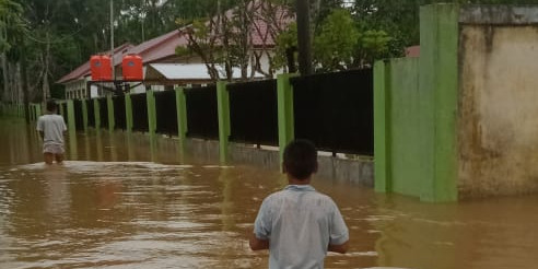 Sempat Surut, Banjir Kembali Landa Dua Desa di Kabupaten Aceh Jaya