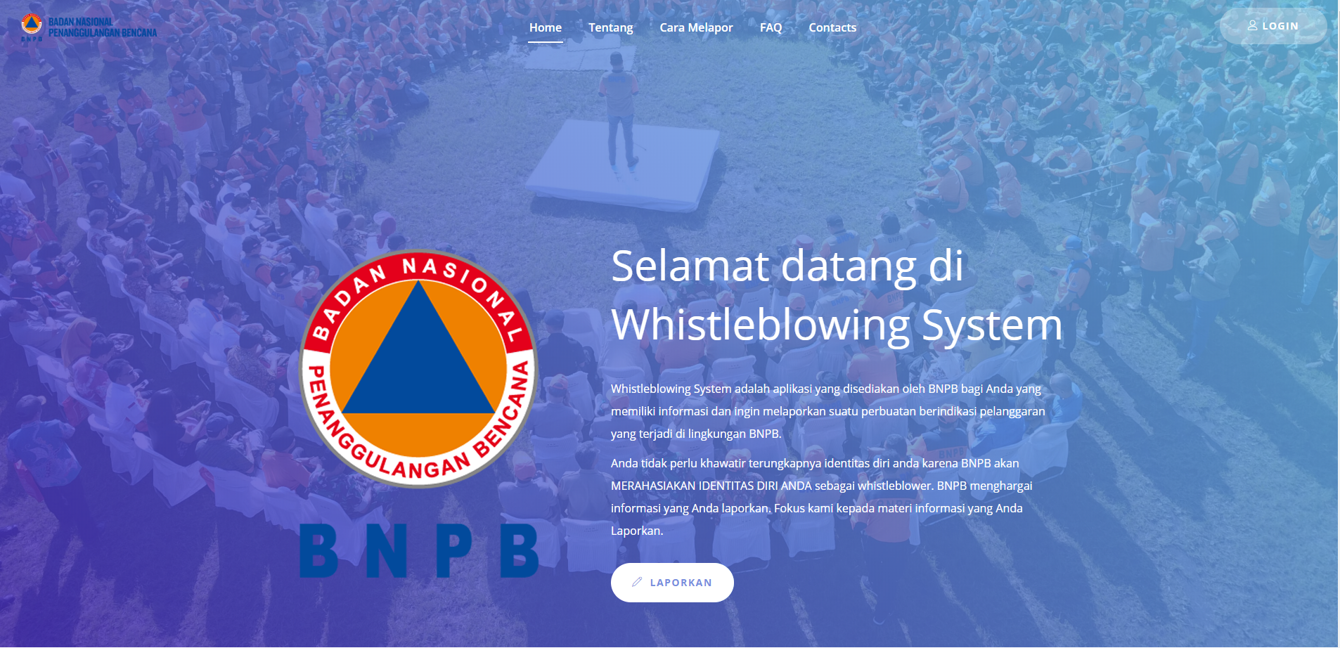 Sistem Penanganan Pengaduan Internal (Whistleblowing System) dan Penanganan Benturan Kepentingan di Lingkungan BNPB