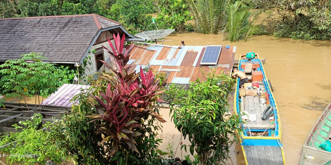 Banjir yang Melanda Warga Sintang di Sepuluh Kecamatan Berangsur Surut