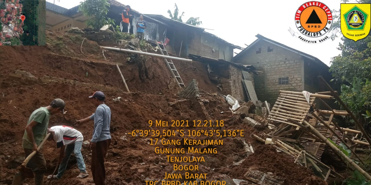 Tanah Longsor Kampung Cibitung, Tak Ada Korban Jiwa