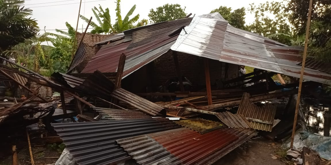 BPBD Serdang Begadai Lakukan Pendataan di Wilayah Terdampak Angin Kencang