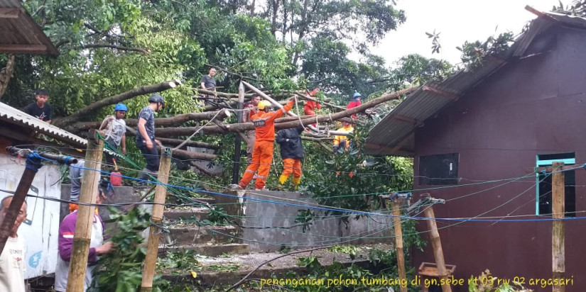 Sebanyak 11 Rumah Warga Tasikmalaya Terdampak Angin Kencang