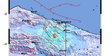 Gempa M5,2 Dirasakan Lemah Warga Keerom