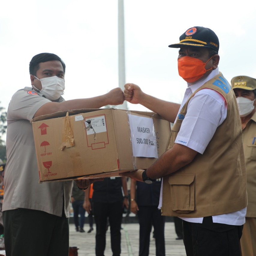 Ingatkan Kembali Disiplin Protokol Kesehatan, BNPB Luncurkan Gerakan Mobil Masker Untuk Masyarakat Riau