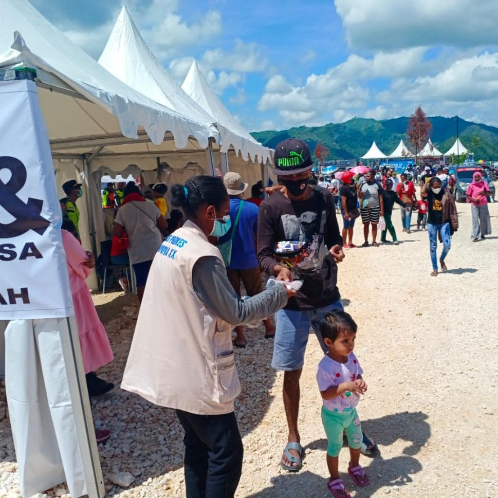 464.000 Masker Telah dibagikan saat Penyelanggaraan PON XX di Kota Jayapura