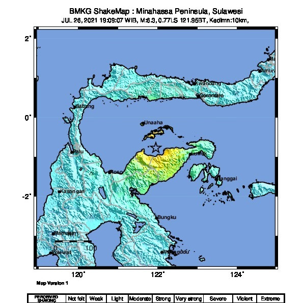 [Update] – Perkembangan Situasi Pascagempa M6,5 Tojo Una Una