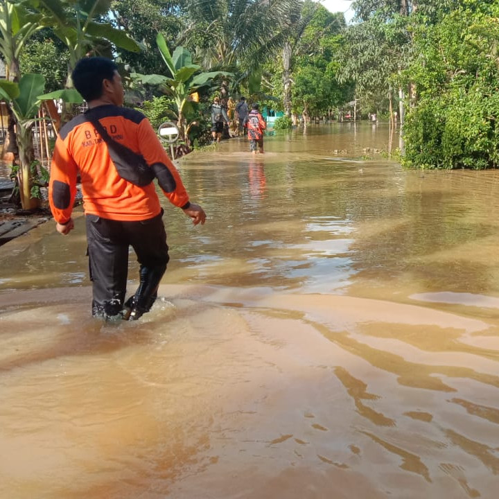 Banjir Kembali Rendam Puluhan Rumah Warga Kabupaten Tanah Bumbu