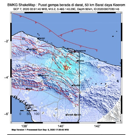 Gempa M5,2 Dirasakan Lemah Warga Keerom