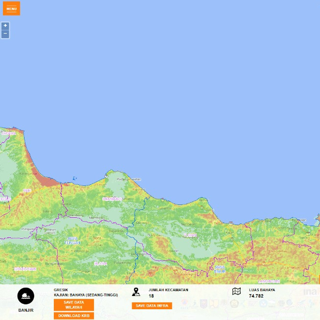 Banjir Masih Genangi Pemukiman Warga Gresik di Beberapa Kecamatan