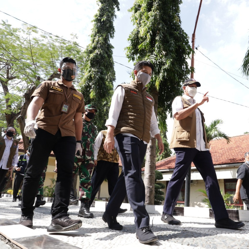 Ketua Gugus Tugas Puas Melihat Kesiapan BPSDM Jatim Sebagai Rumah Pusat Observasi COVID-19