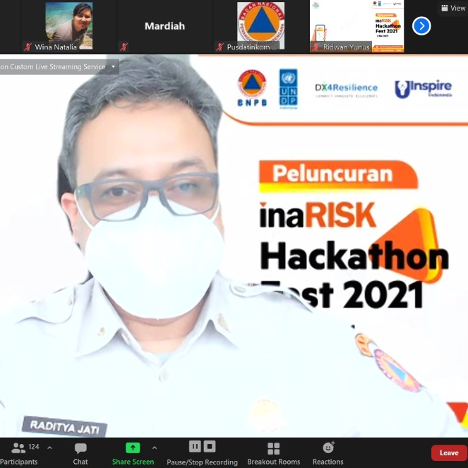 BNPB Launching inaRISK Hackathon Fest 2021