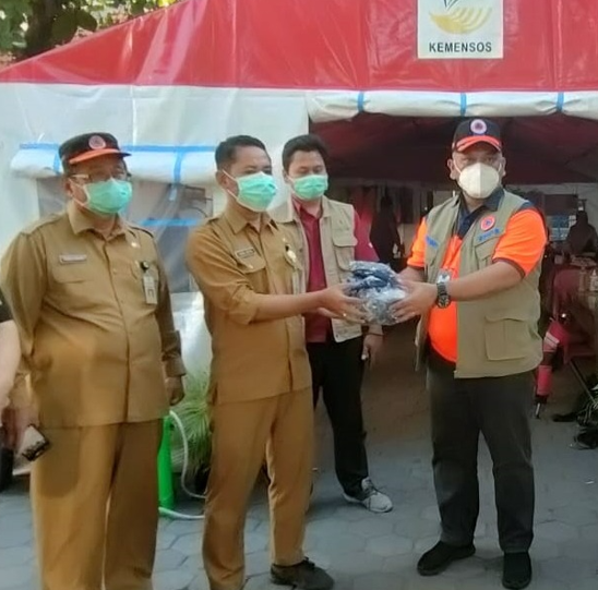 Benahi Sektor Hulu, BNPB Lakukan Monitoring PPKM dan Distribusi Masker hingga Kecamatan