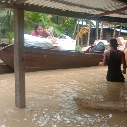 505 Jiwa Terdampak Meluapnya Sungai di Kabupaten Aceh Timur