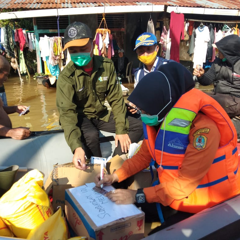 [Update] - 720 Jiwa Mengungsi Akibat Banjir di Melawi