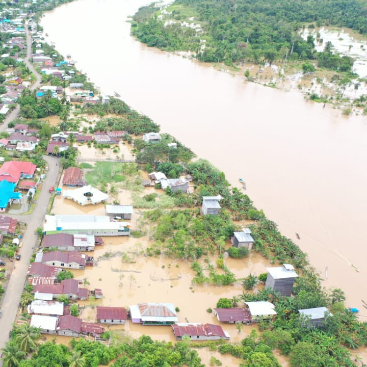 Banjir di Kabupaten Nunukan Merendam 533 Unit Rumah