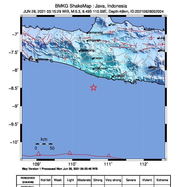 Tiga BPBD Laporkan Kondisi Saat Gempa M 5,3 Guncang Selatan Yogyakarta