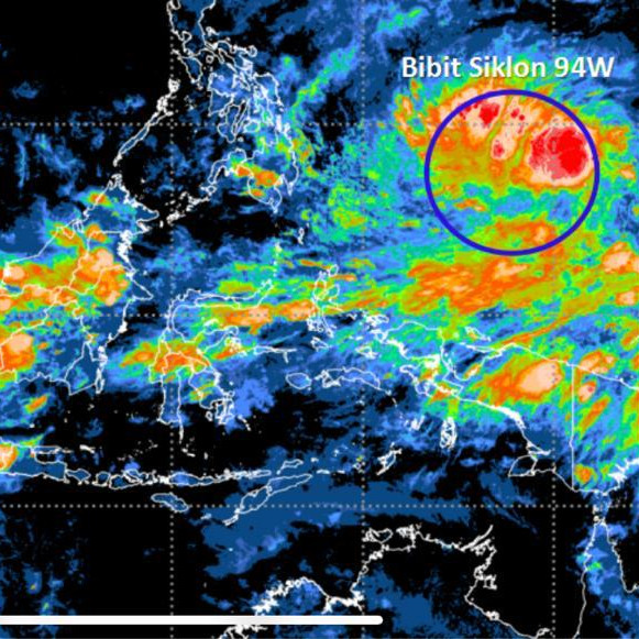 BMKG Deteksi Bibit Siklon Tropis 94W, Begini Dampaknya Bagi Indonesia