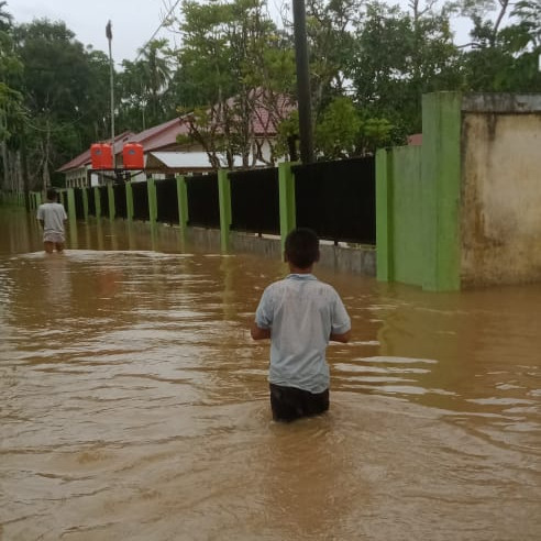 Sempat Surut, Banjir Kembali Landa Dua Desa di Kabupaten Aceh Jaya