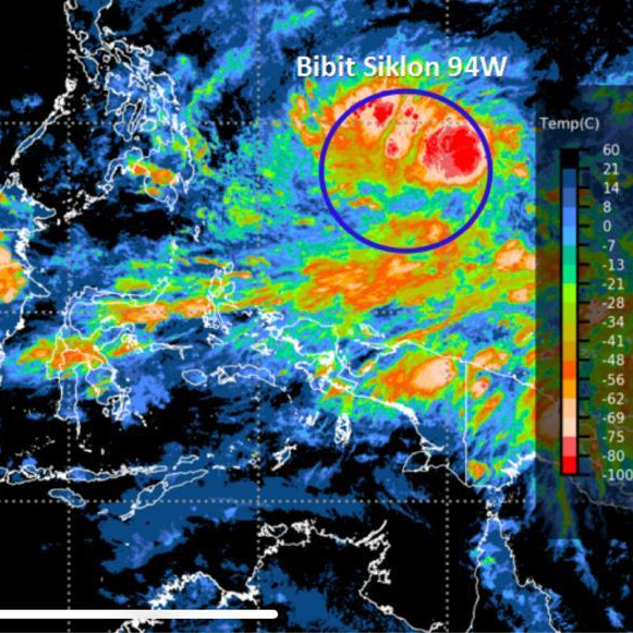 BNPB Minta Pemerintah Daerah Waspadai Potensi Bibit Siklon Tropis 94W