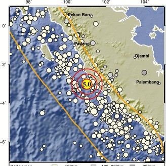 Gempa Bumi M5,0 Picu Guncangan Kuat di Wilayah Mukomuko