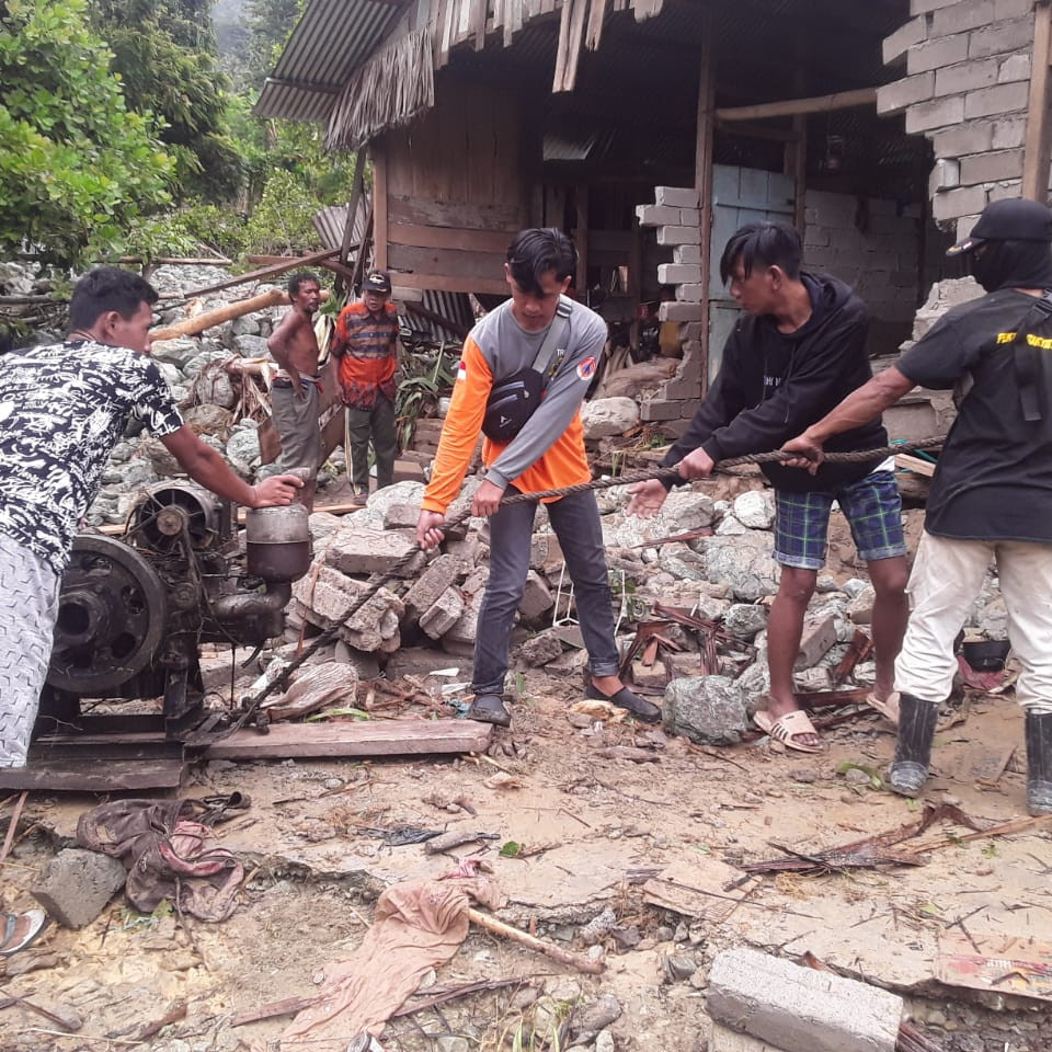 Banjir Bandang Akibatkan Tiga Rumah Warga Parigi Moutong