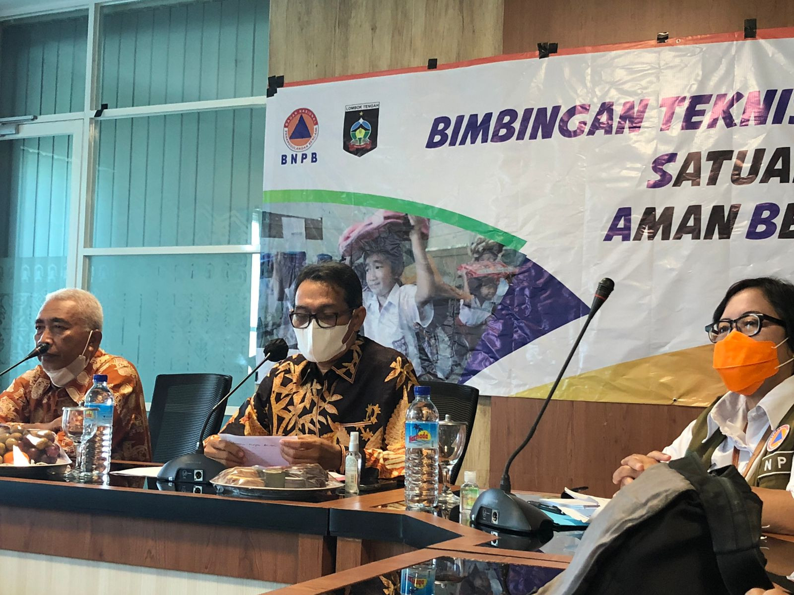 BNPB Tingkatkan Kesiapsiagaan Bencana Satuan Pendidikan Lombok Tengah