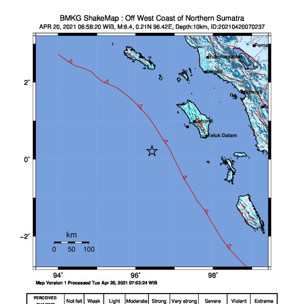 Gempa M6.4 Guncang Nias Barat, BMKG: Tidak Berpotensi Tsunami