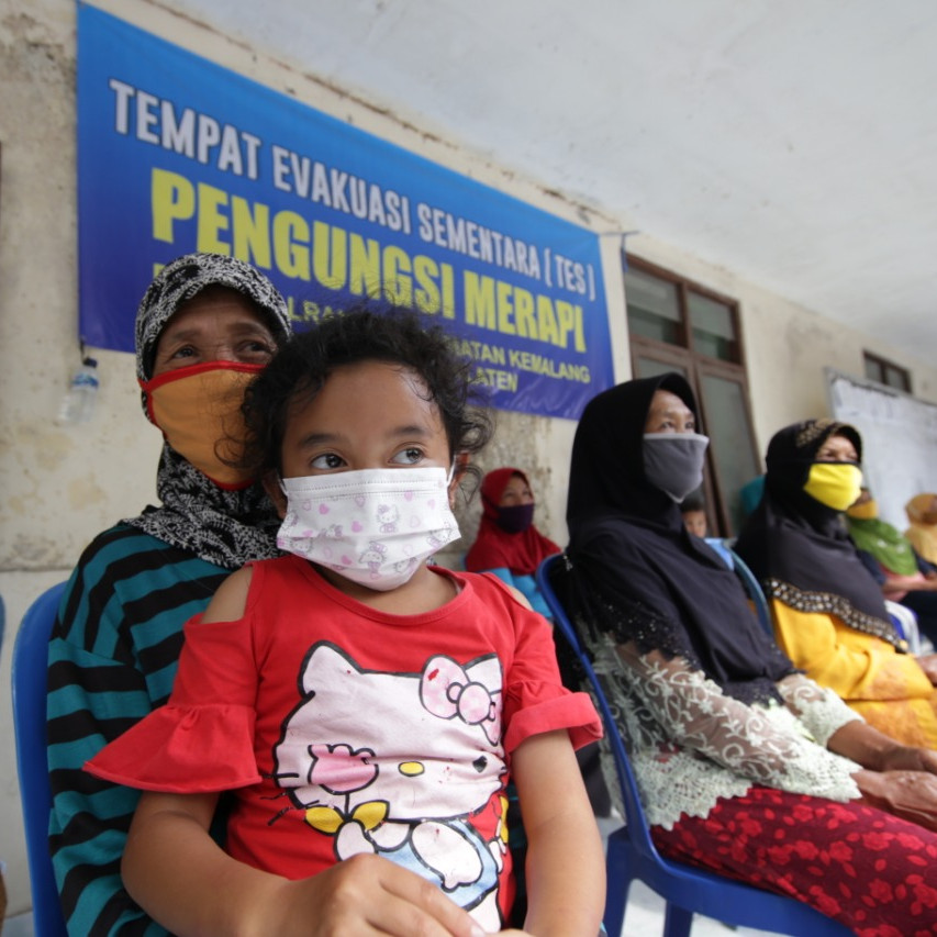 Warga Pengungsi Gunung Merapi di Magelang Bertambah