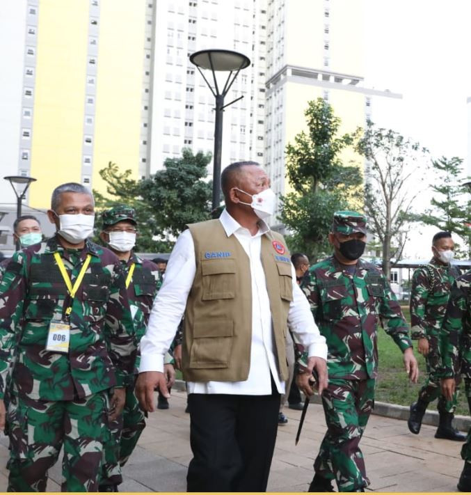 Tinjau Wisma Atlet, Ganip Warsito Pastikan Wisma Atlet Siap Hadapi Lonjakan Pasien Pascalibur Lebaran