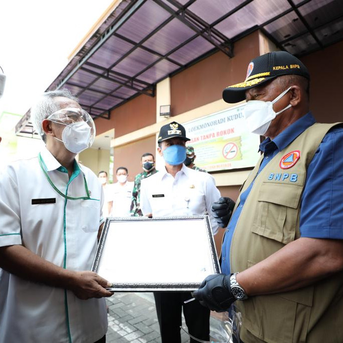 Tinjau RSUD Lukmonohadi Kudus, Ketua Satgas Minta Manajemen Penanganan Pasien COVID-19 Dibenahi