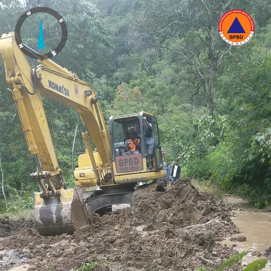 Tiga Jembatan Putus Akibat Longsor Bener Meriah