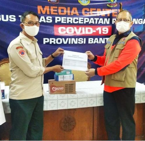 BNPB Bantu 5.000 Makser untuk Penguatan Protokol Kesehatan Warga Banten