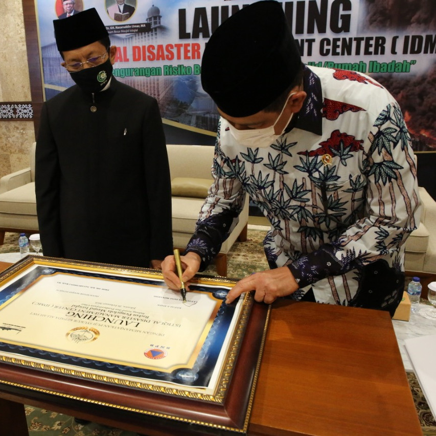 Kepala BNPB Hadiri Launching Istiqlal Disaster Management Center