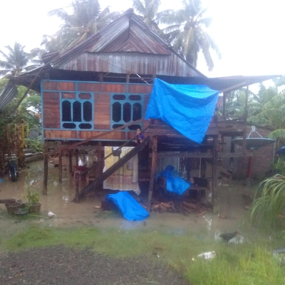 Tiga Rumah Warga Data Rusak Berat Akibat Angin Kencang