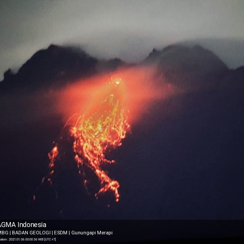 Aktivitas Vulkanik Meningkat, Guguran Lava Pijar Gunung Merapi Kembali Terjadi