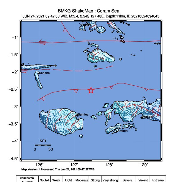 Maluku Diguncang Dua Kali Gempa, BMKG: Tidak Berpotensi Tsunami