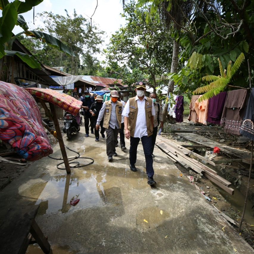 Tinjau Banjir Aceh Utara, Doni Monardo Beri Tiga Arahan Penanganan Bencana