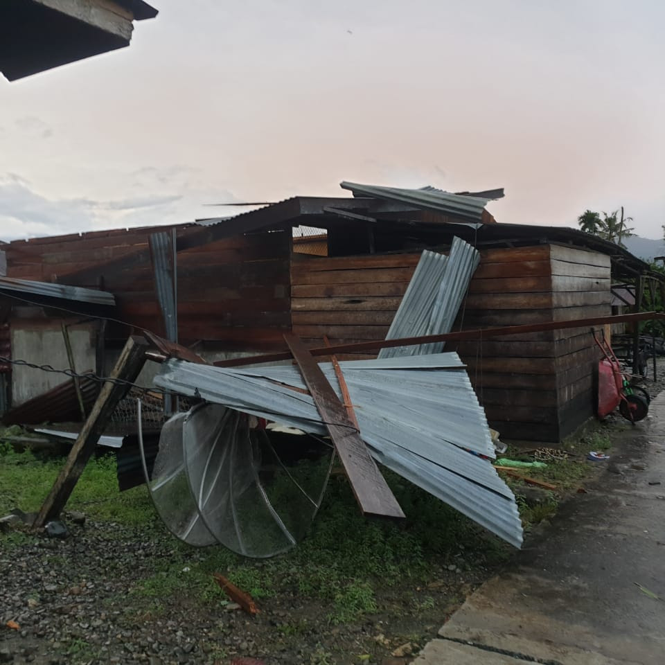 Sebanyak 34 Rumah Rusak Setelah Angin Kencang Menerjang Aceh Tenggara