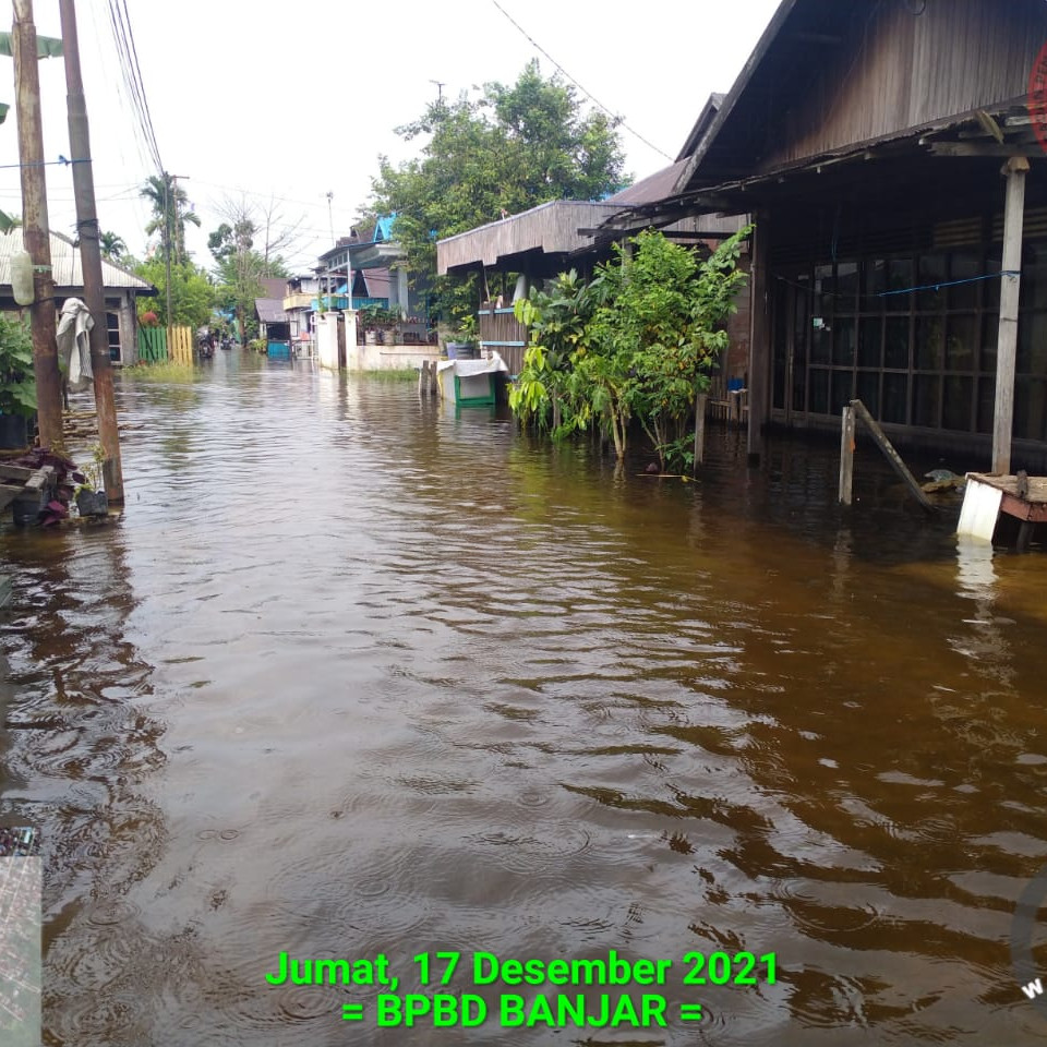 Sebanyak 582 Rumah Warga Terendam Akibat Banjir di Kabupaten Banjar, Kalimantan Selatan