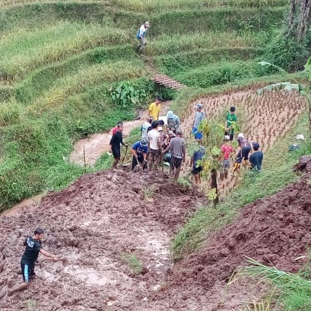 Seorang Warga Menjadi Korban Tebing Longsor di Kabupaten Bandung