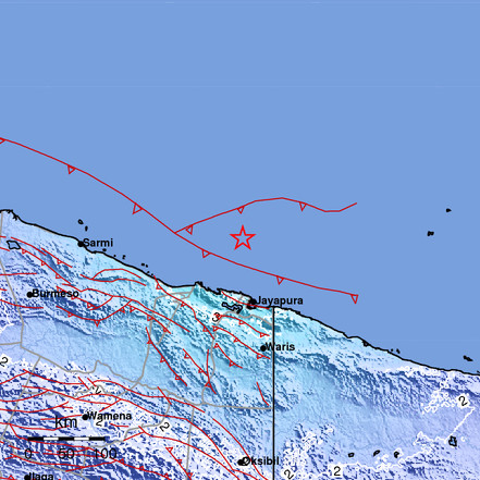 Gempa M5,3 Dirasakan Sedang Warga Kota Jayapura, Tak Ada Dampak Kerusakan