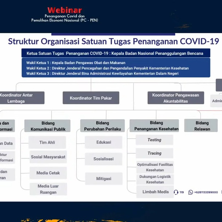 BNPB Berbagi Pengalaman Penanganan Covid-19 di Hadapan Auditor Intern Pemerintah