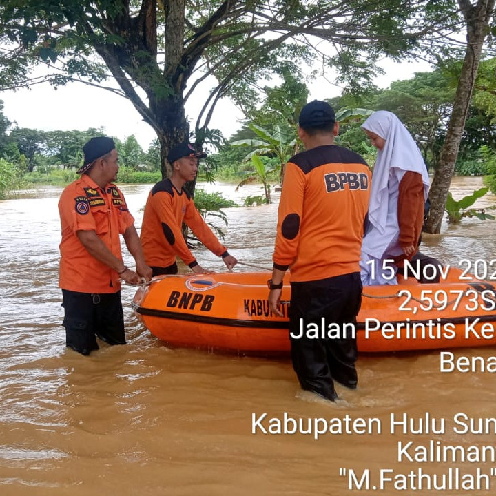 2.528 KK Terdampak Banjir di Kabupaten Hulu Sungai Tengah