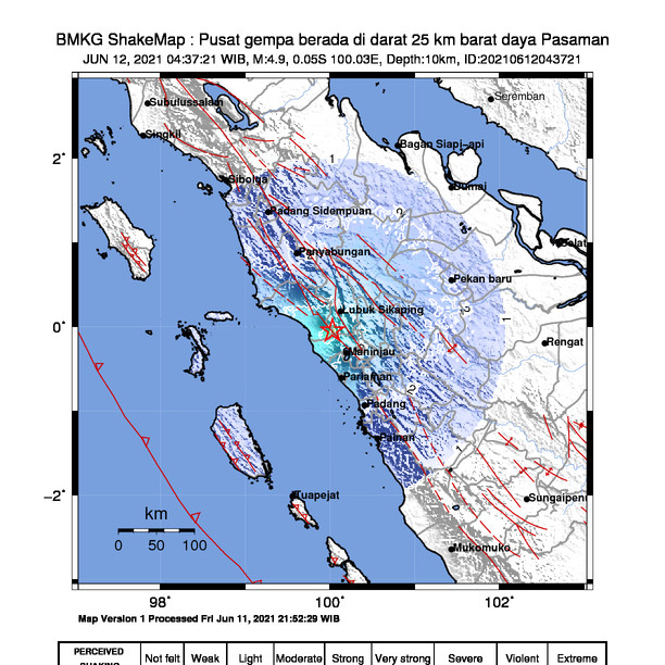 Gempa M 4,9 Guncang Pasaman Sumatera Barat, BMKG: Tidak Berpotensi Tsunami