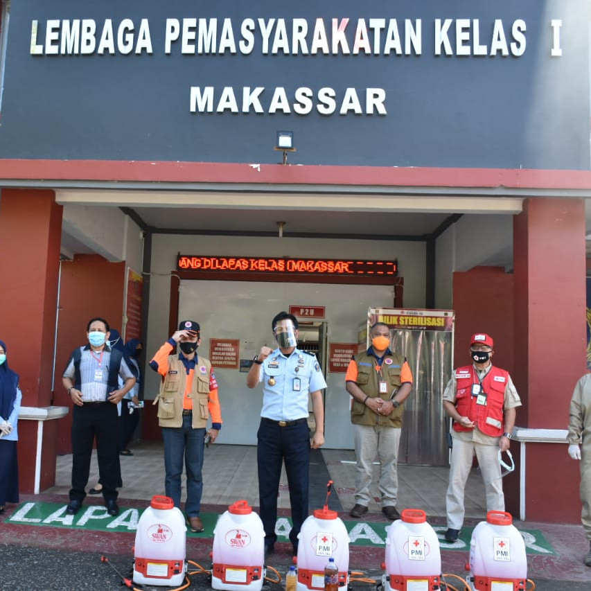 Pelaksanaan Protokol Kesehatan di Lapas Kelas 1 Makassar